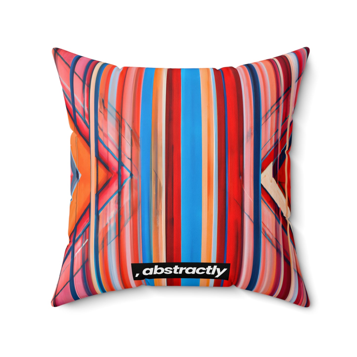 Irene Strauss - Electric Force, Abstractly - Faux Suede Throw Pillow