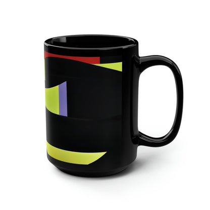 Helen Richmond - Spring Force, Abstractly - Black Ceramic Mug 15oz