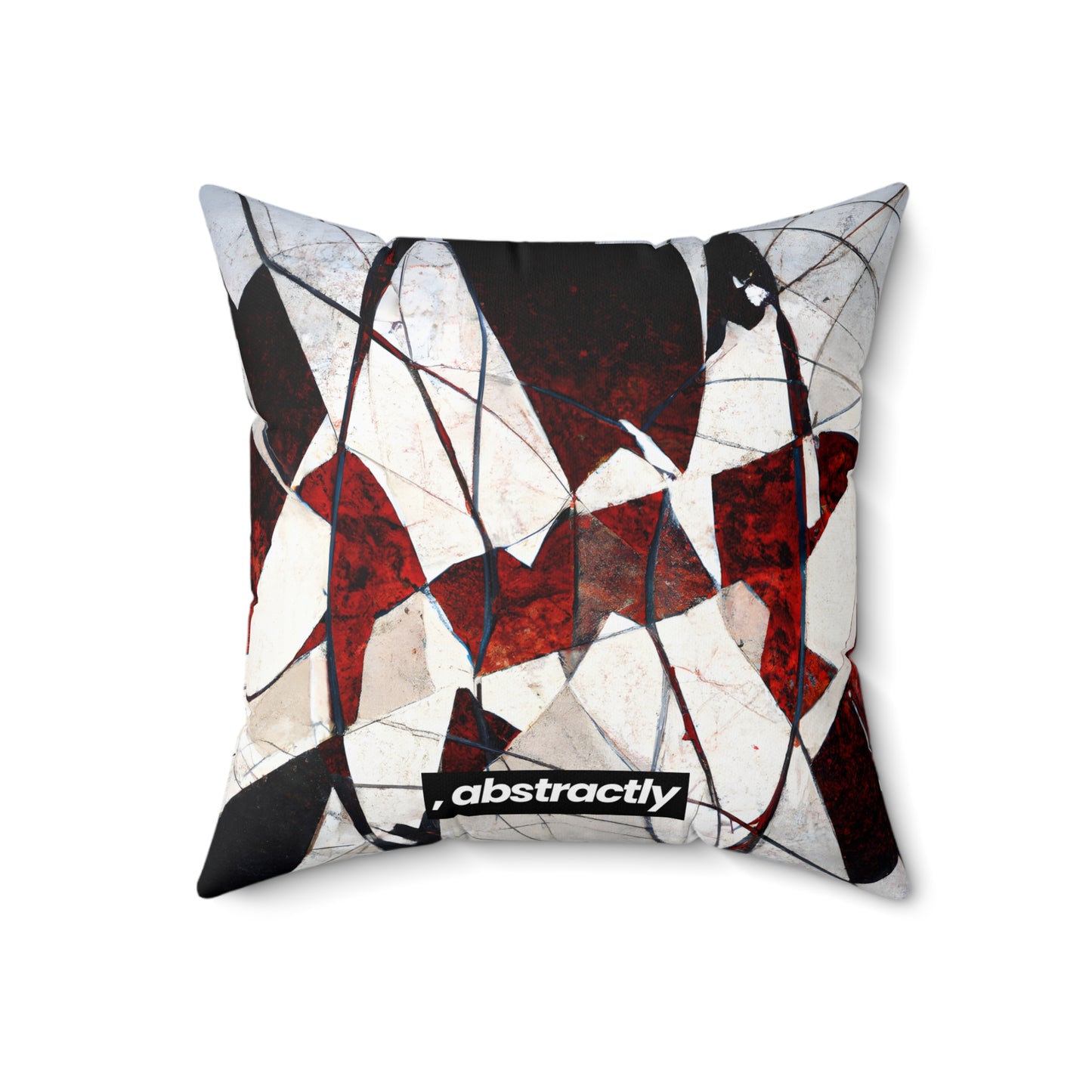 Adrianne Thomas - Spring Force, Abstractly - Faux Suede Throw Pillow