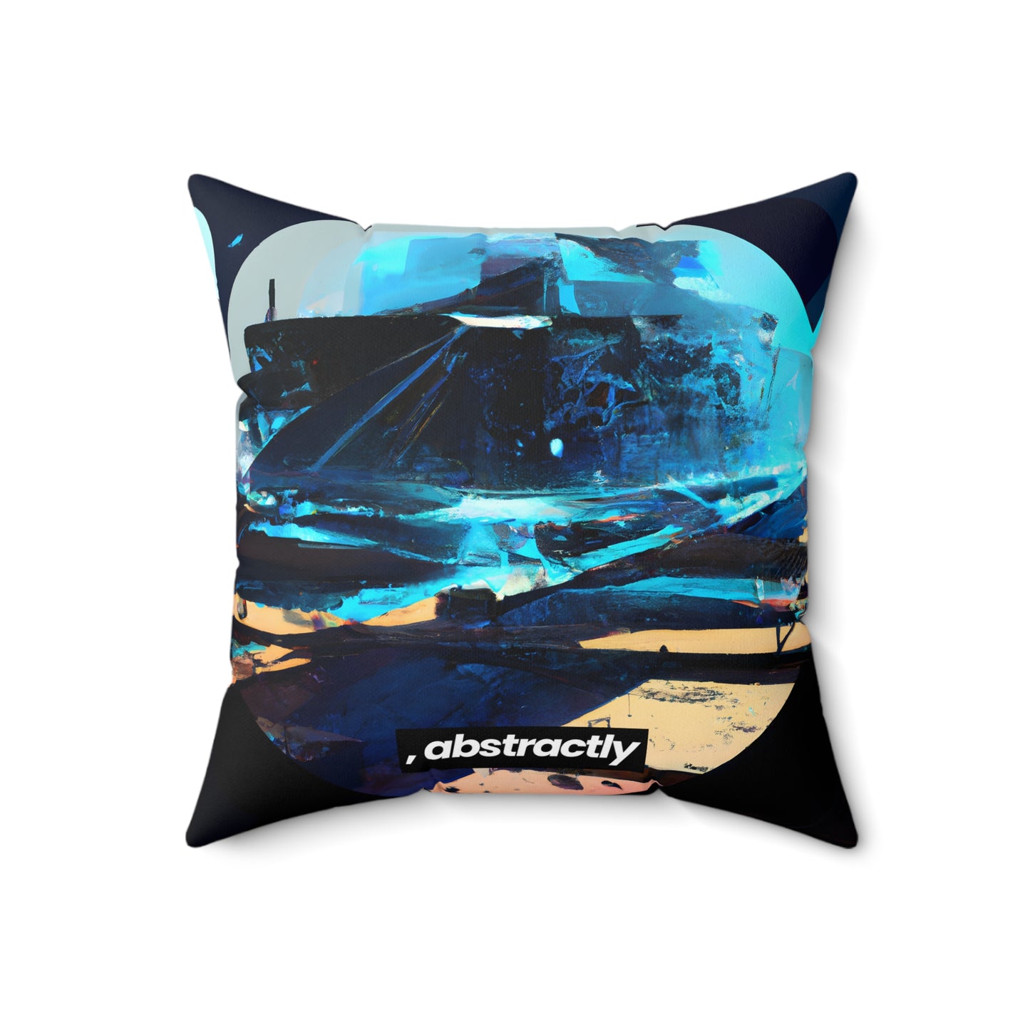 Glacier Capital - Interest, Abstractly - Faux Suede Throw Pillow