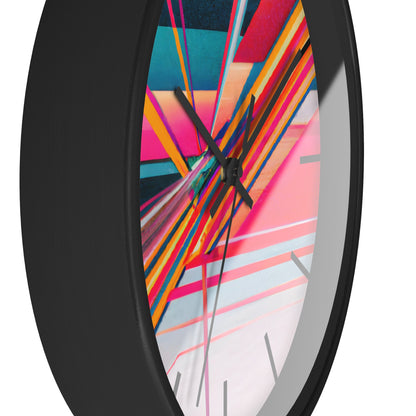 Elizabeth Perkins - Electric Force, Abstractly - Wall Clock