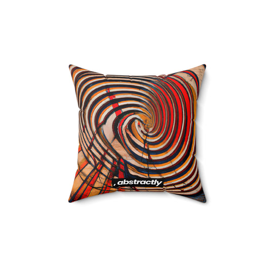 Adelaide Thornton - Magnetic Force, Abstractly - Faux Suede Throw Pillow