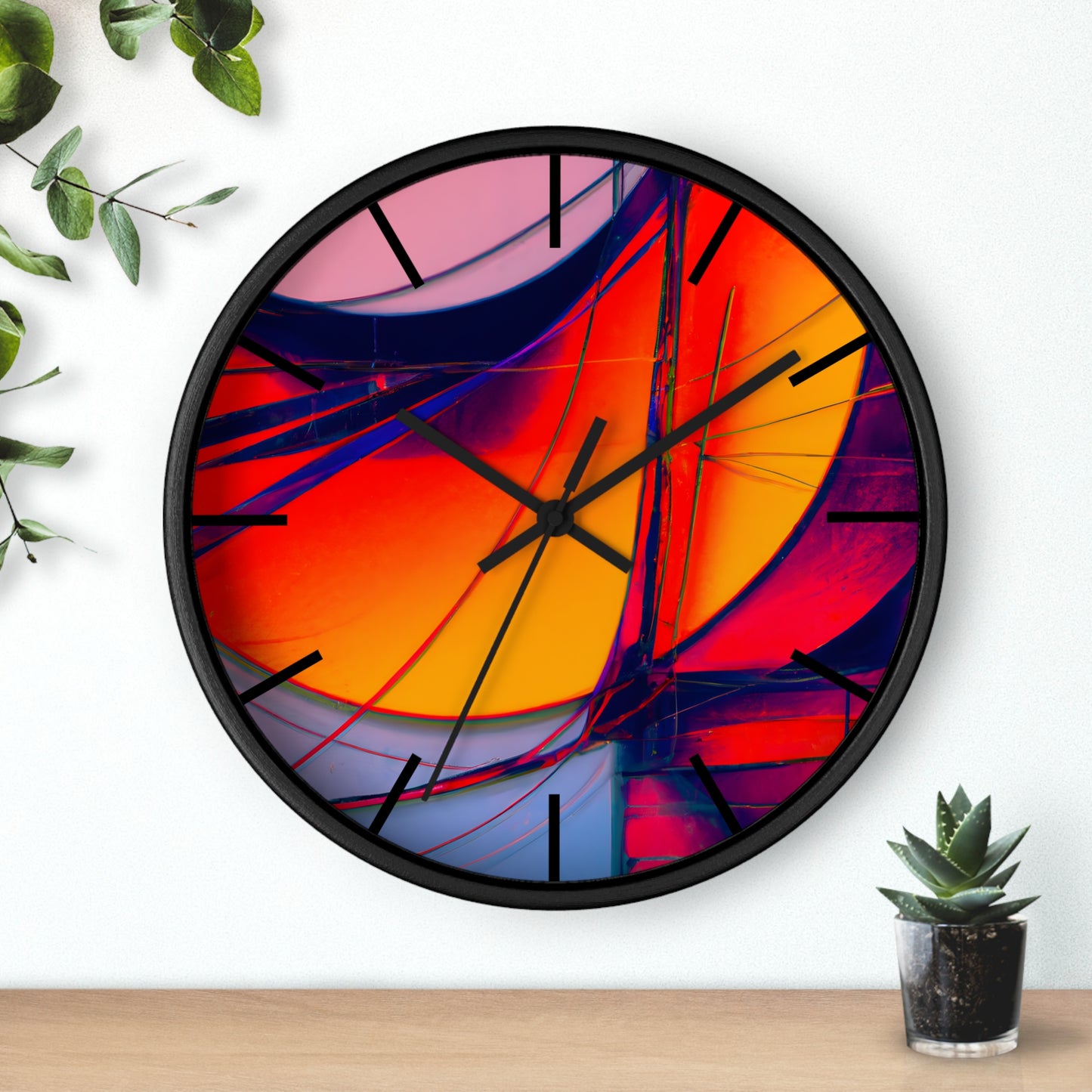 Claudia Henningsen - Air Resistance Force, Abstractly - Wall Clock