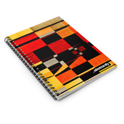 Esther Lowell - Electric Force, Abstractly - Spiral Notebook