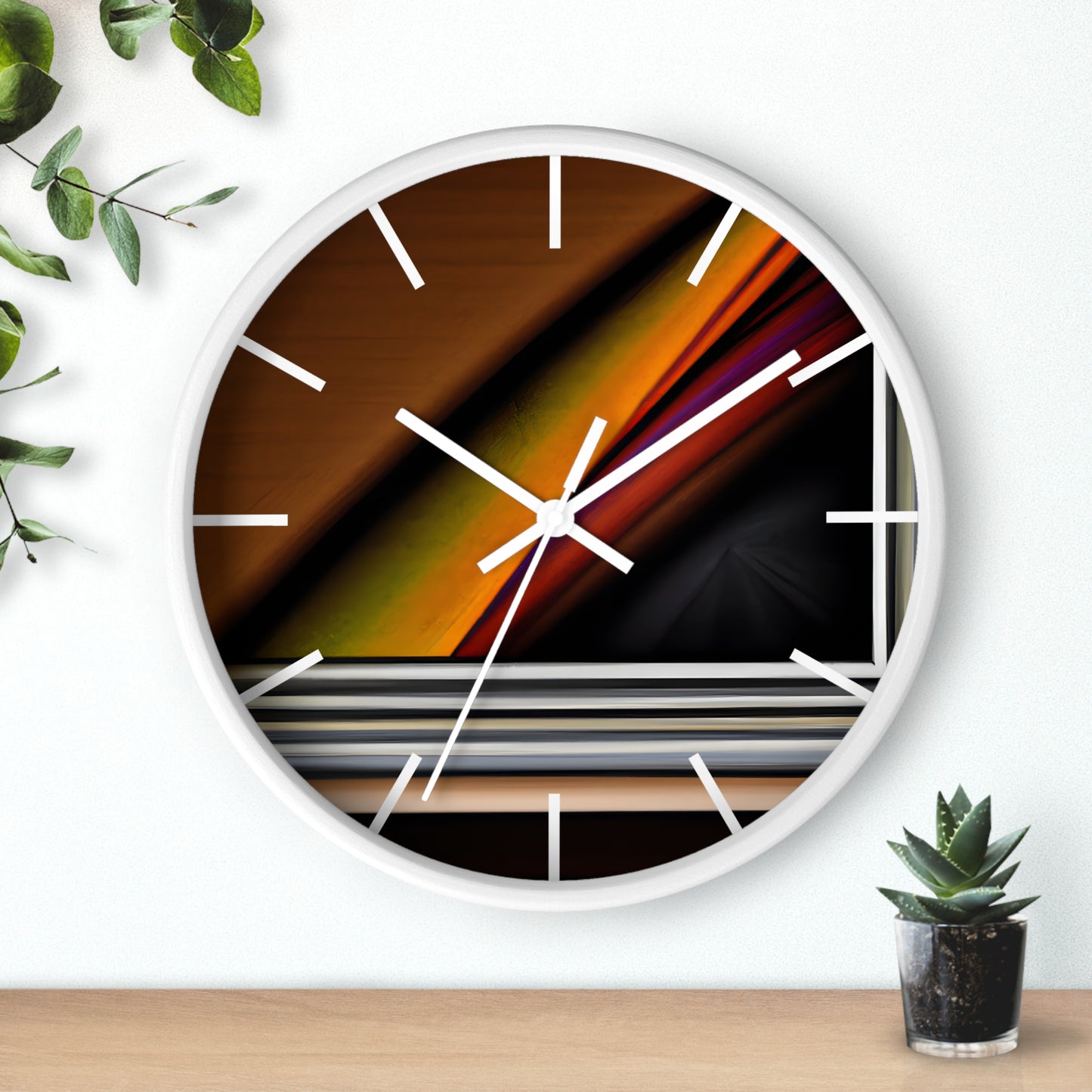 Rowan Abernathy - Spring Force, Abstractly - Wall Clock