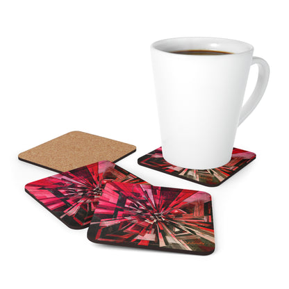 Loren Scott - Gravity Force, Abstractly - Corkwood Coaster Set of 4