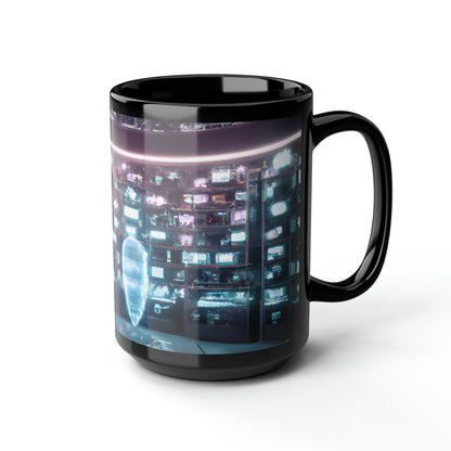 Spectrum Audit - Credit, Abstractly - Black Ceramic Mug 15oz