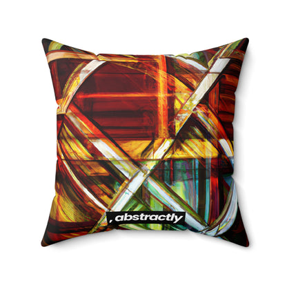 Aurelia Reynolds - Applied Force, Abstractly - Faux Suede Throw Pillow