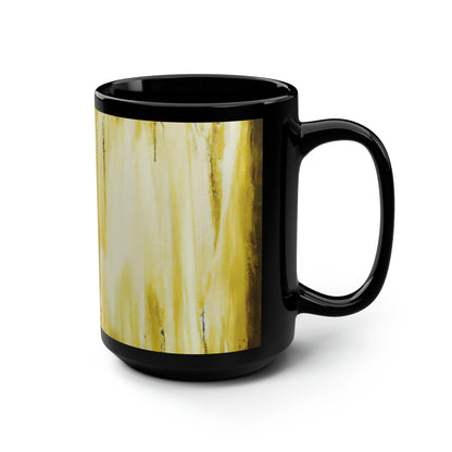 Quantum Celestial Isotope - Sodium, Abstractly - Black Ceramic Mug 15oz