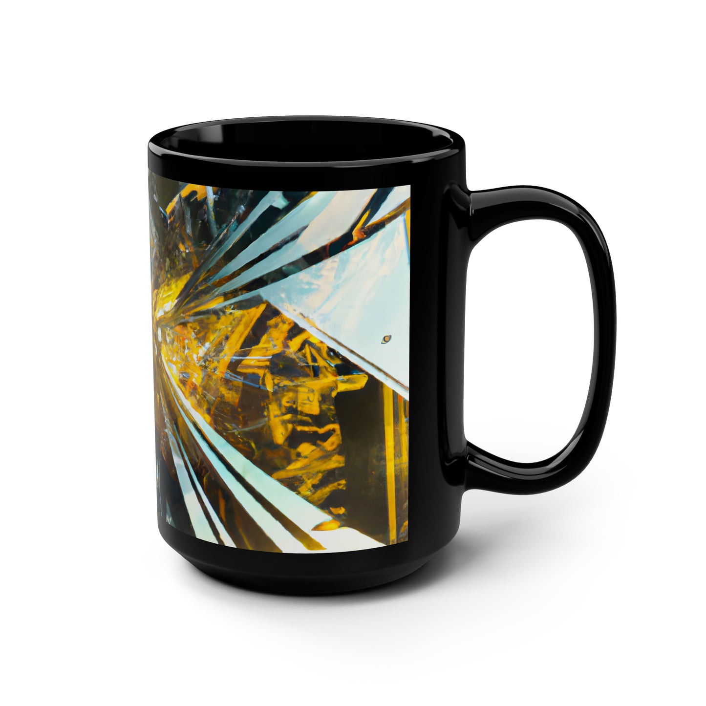 Peak Integrity - Tax, Abstractly - Black Ceramic Mug 15oz