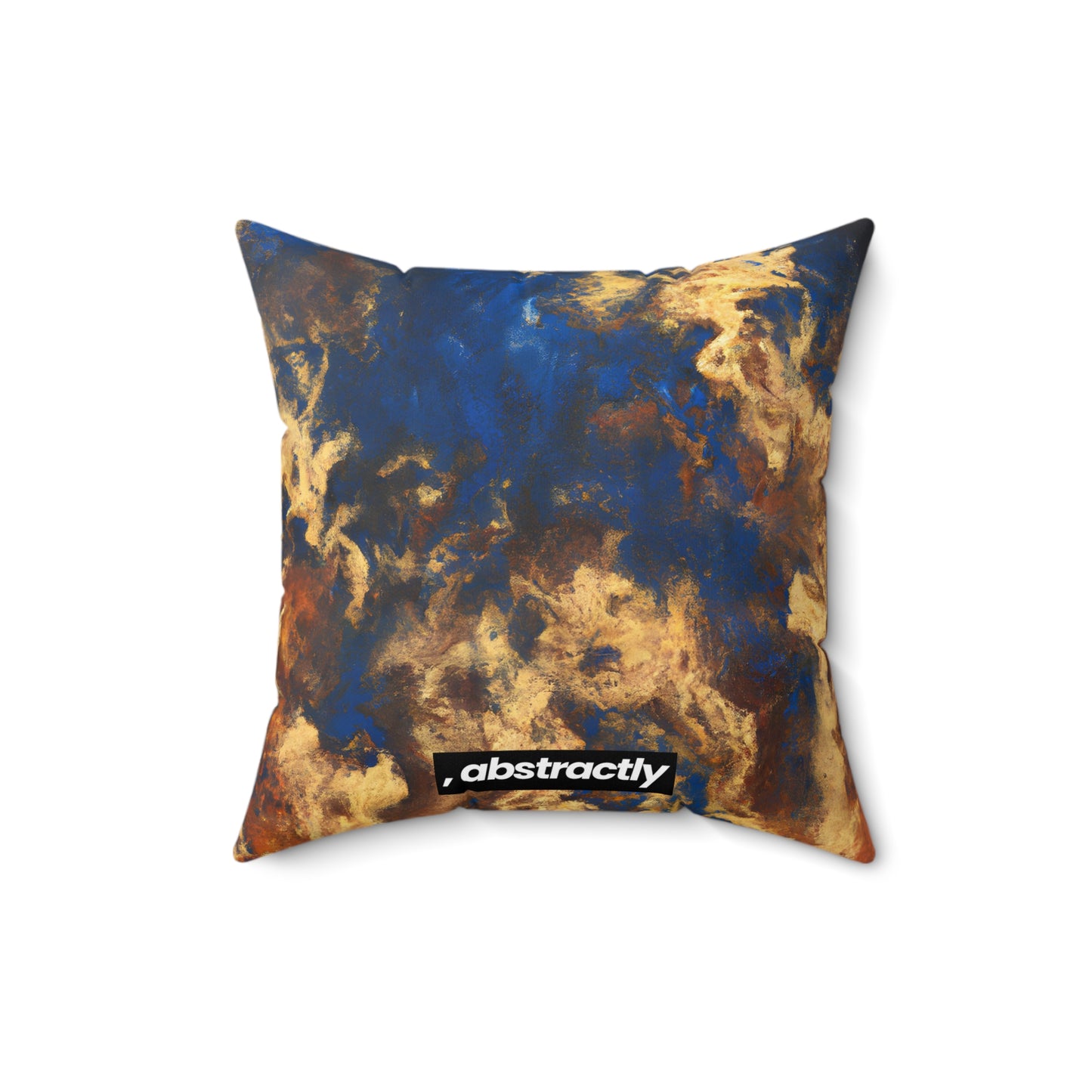 Bismarck Polarity Crystal - Chemistry, Abstractly - Faux Suede Throw Pillow