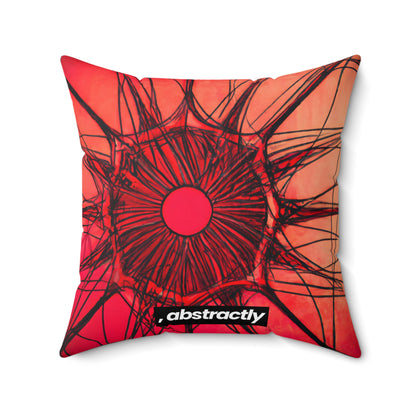 Elizabeth Rutherford - Magnetic Force, Abstractly - Faux Suede Throw Pillow