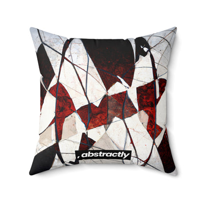 Adrianne Thomas - Spring Force, Abstractly - Faux Suede Throw Pillow