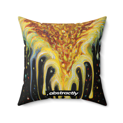 Shoadium Fluxite - Chemistry, Abstractly - Faux Suede Throw Pillow