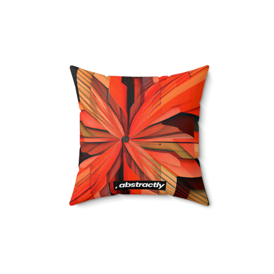 Maxine Lennox - Spring Force, Abstractly - Faux Suede Throw Pillow