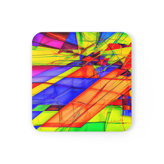 Valerie Higgs - Electric Force, Abstractly - Corkwood Coaster Set of 4