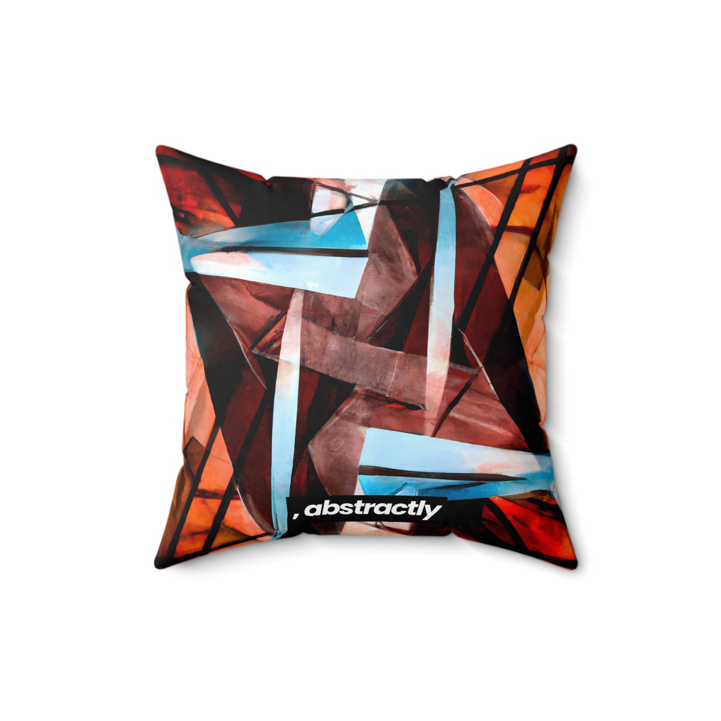 Lilian Hawking - Electric Force, Abstractly - Faux Suede Throw Pillow