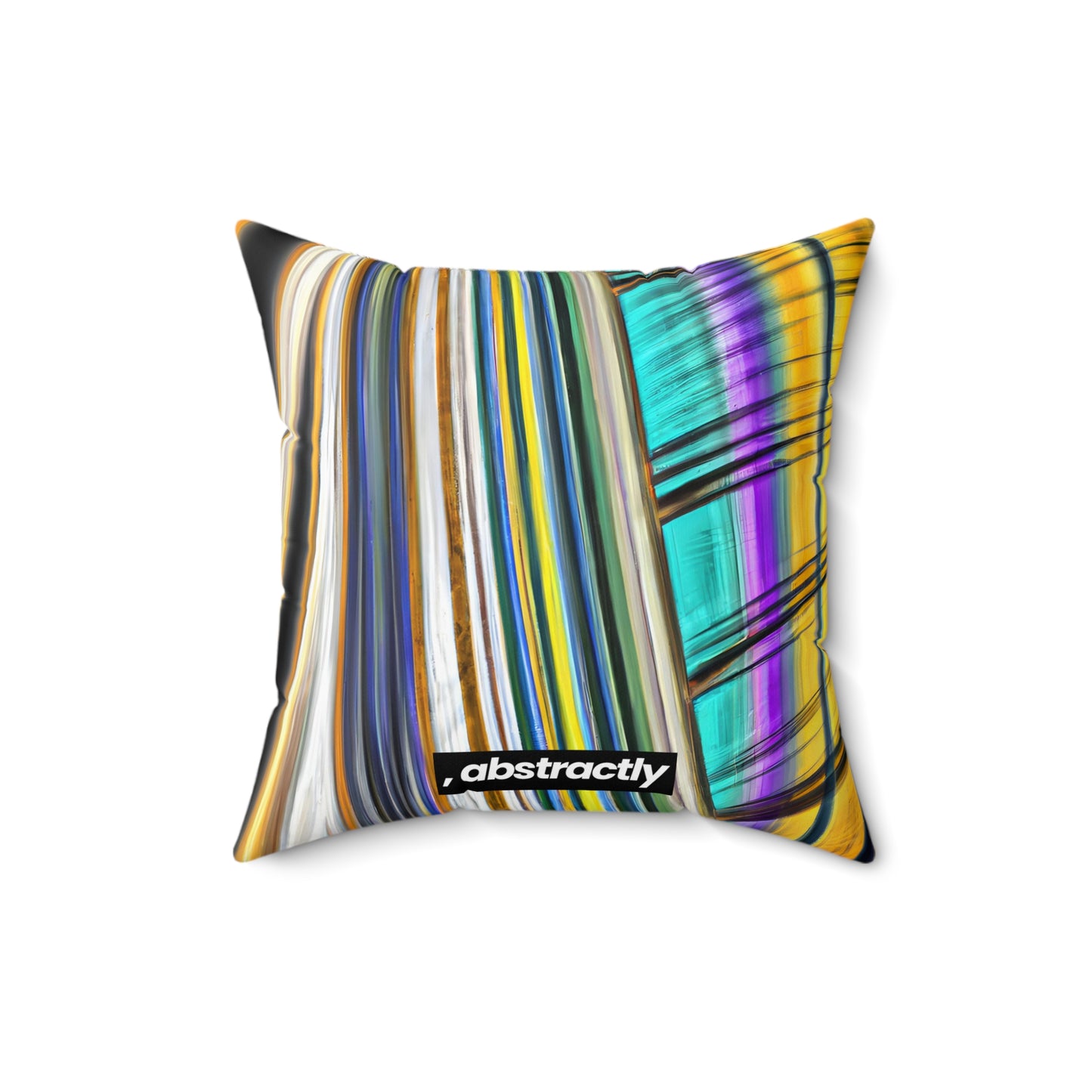 Spencer Harrison - Spring Force, Abstractly - Faux Suede Throw Pillow