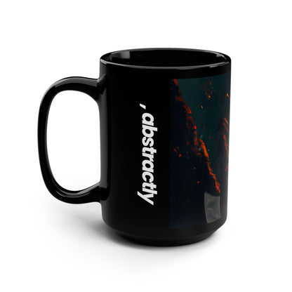 Vertex Audit - Sunk Cost, Abstractly - Black Ceramic Mug 15oz