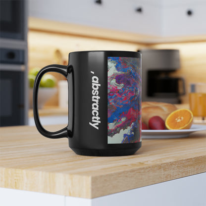 Adalbertonium Fluxide - Chemistry, Abstractly - Black Ceramic Mug 15oz