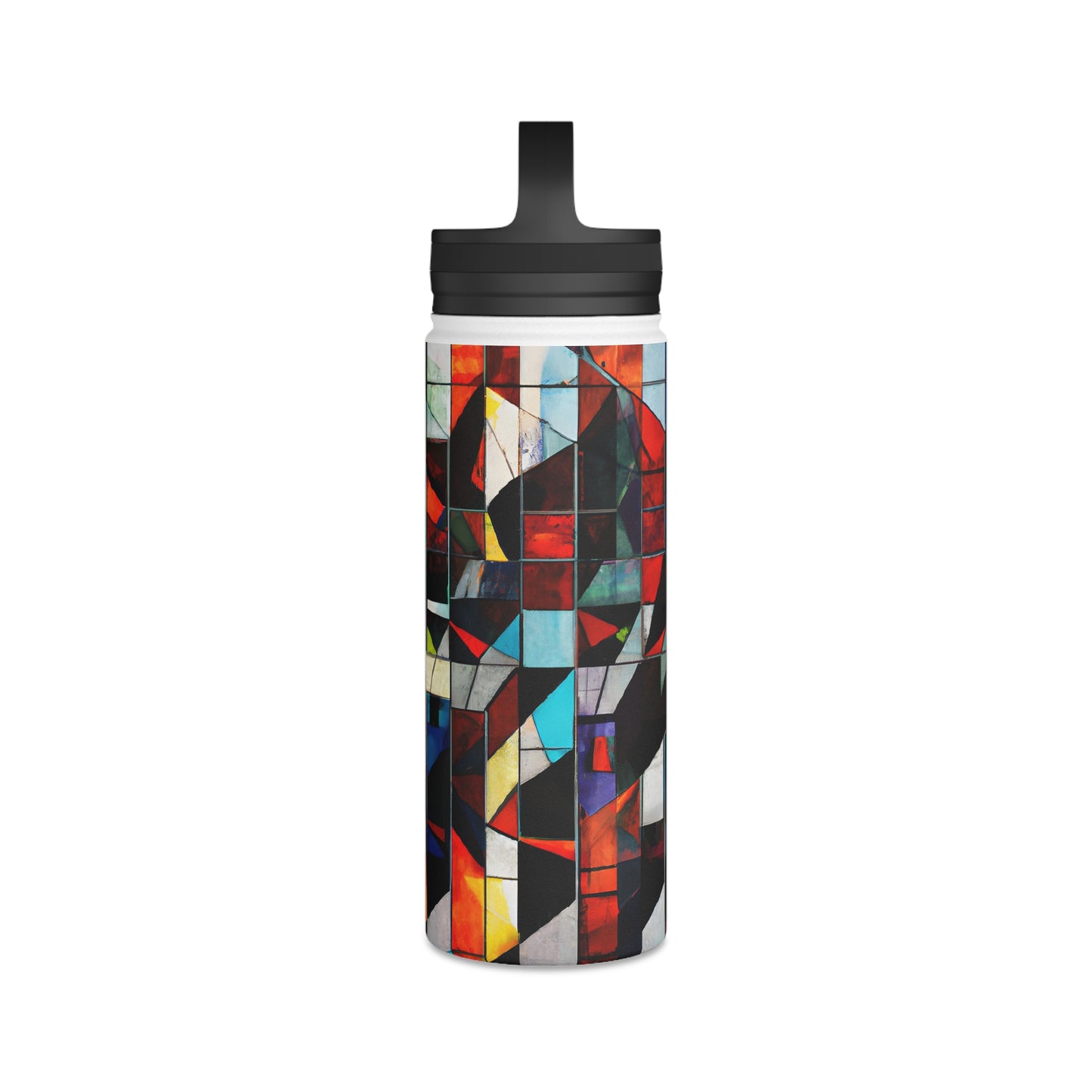 Maxine Cavanaugh - Friction Force, Abstractly - Stainless Steel Water Bottle