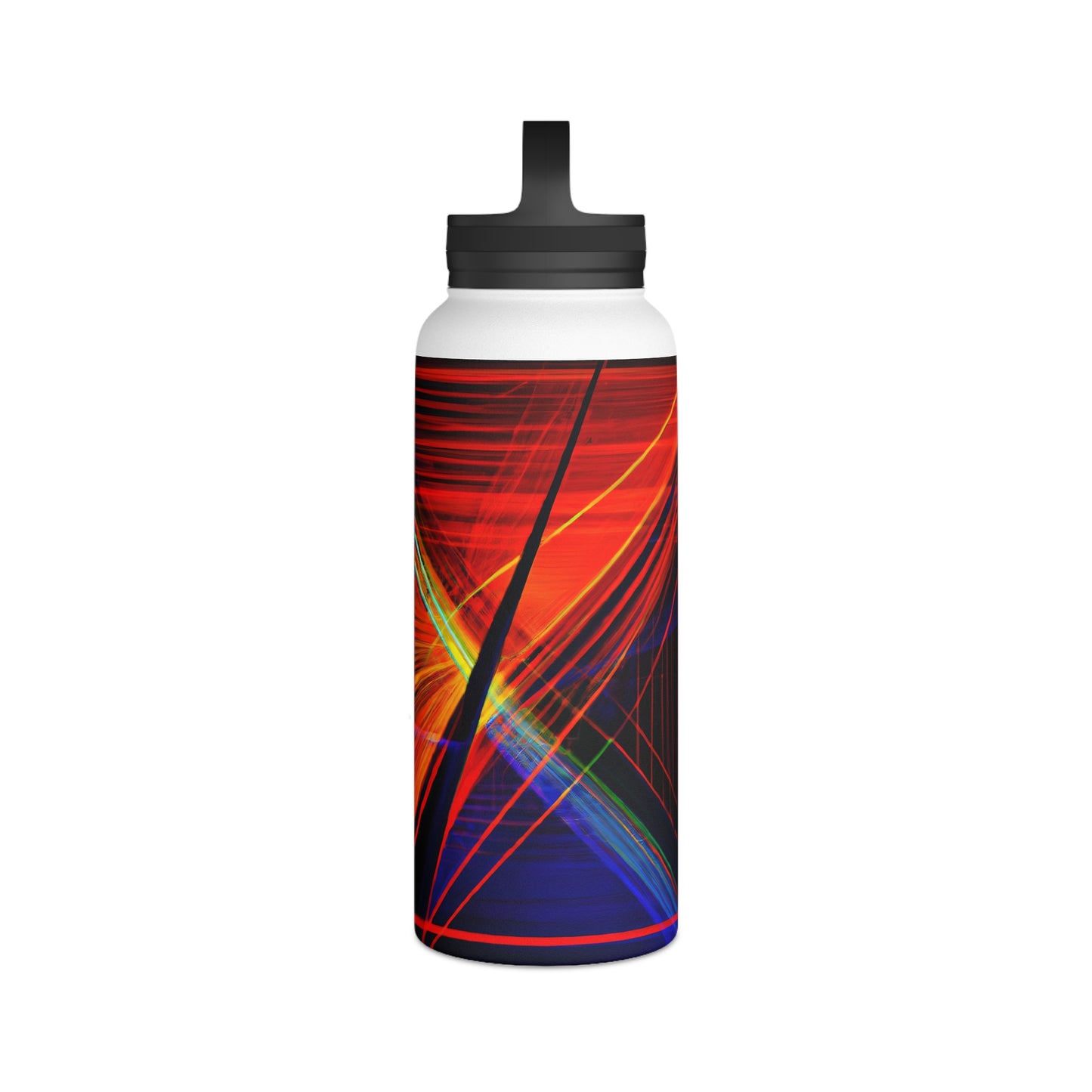 Evelyn Abernathy - Magnetic Force, Abstractly - Stainless Steel Water Bottle