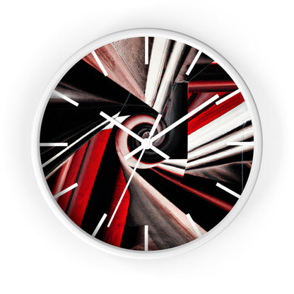 Louisa Eisenberg - Tension Force, Abstractly - Wall Clock