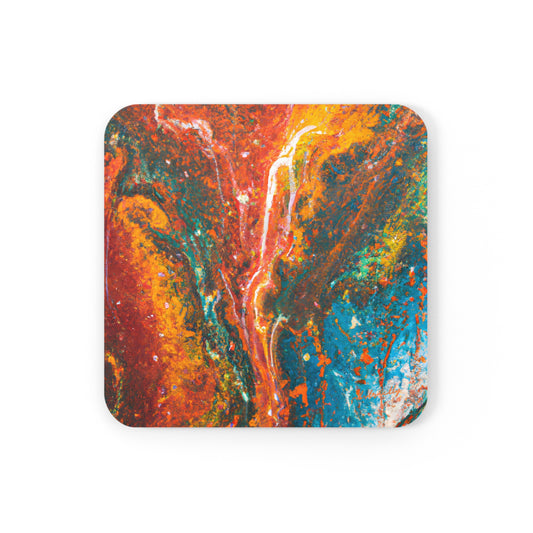 Quantum Stardust - Chemistry, Abstractly - Corkwood Coaster Set of 4