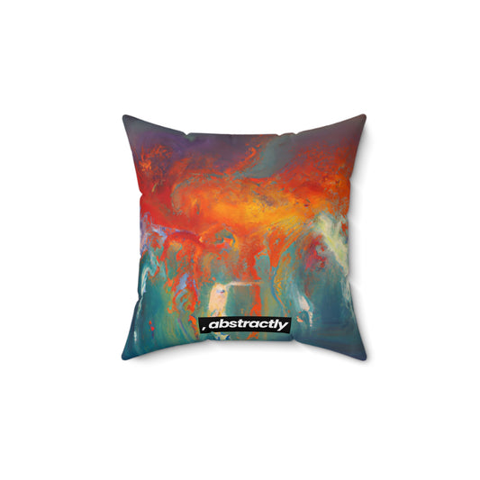 Fluxonite Crystal - Chemistry, Abstractly - Faux Suede Throw Pillow