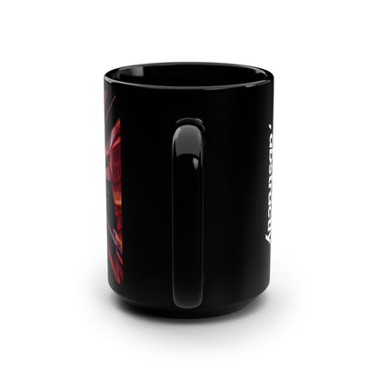 Belinda Hayes - Electromagnetic Force, Abstractly - Black Ceramic Mug 15oz