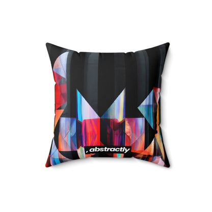 Elena Fuchs - Applied Force, Abstractly - Faux Suede Throw Pillow