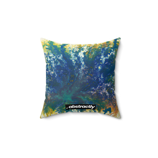 Heliotronium Oxide - Chemistry, Abstractly - Faux Suede Throw Pillow