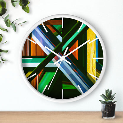 Chester Strauss - Friction Force, Abstractly - Wall Clock