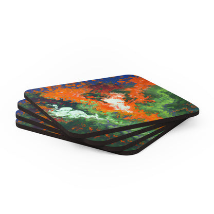 Galactic Oxide - Chemistry, Abstractly - Corkwood Coaster Set of 4