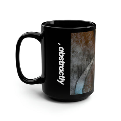 Theodore Calhoun - Spring Force, Abstractly - Black Ceramic Mug 15oz