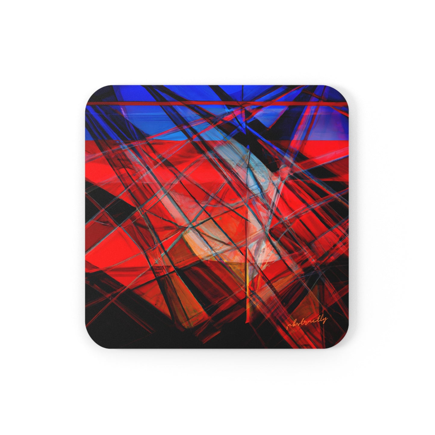 Samuel Wexler - Air Resistance Force, Abstractly - Corkwood Coaster Set of 4