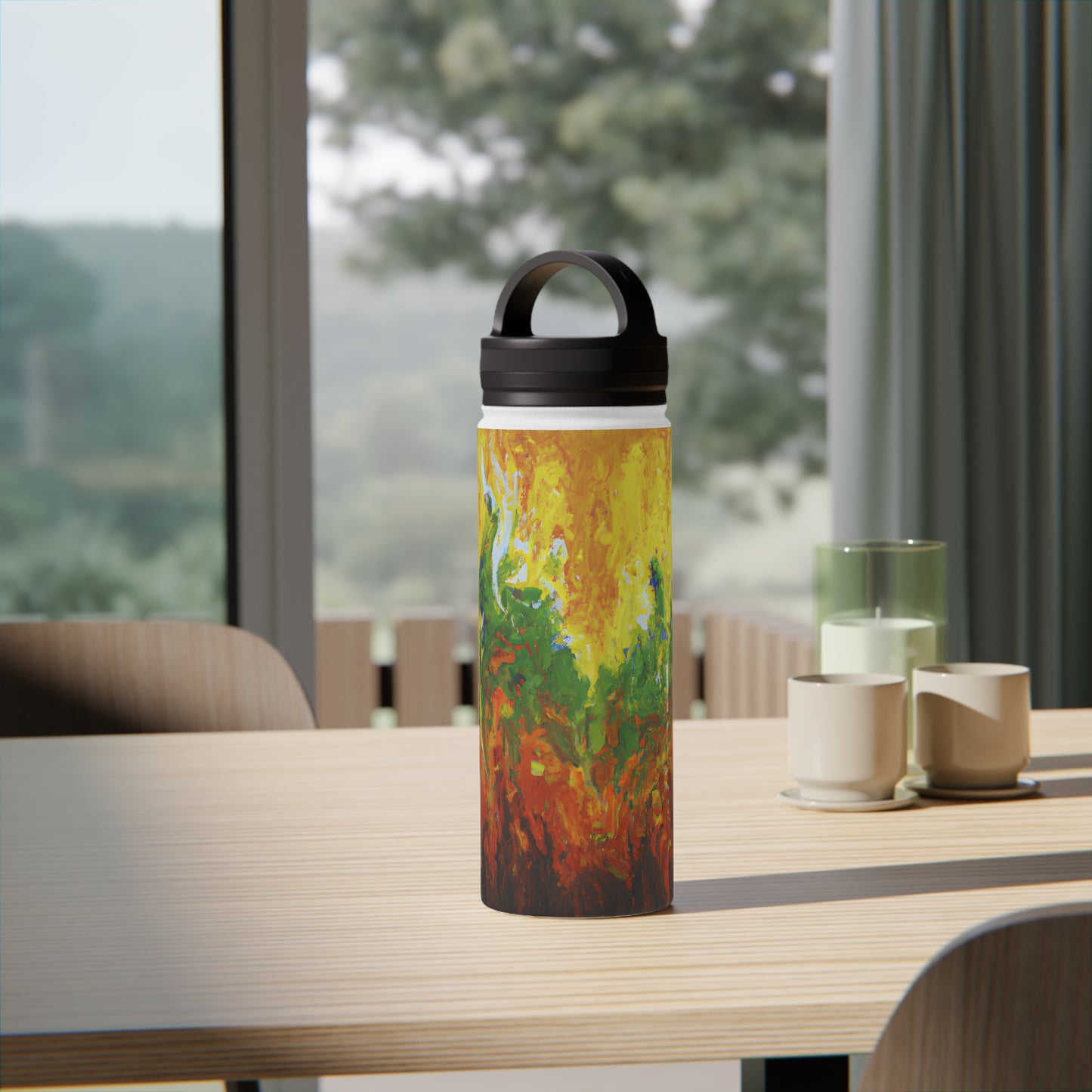 Frigivenium Crystal - Chemistry, Abstractly - Stainless Steel Water Bottle