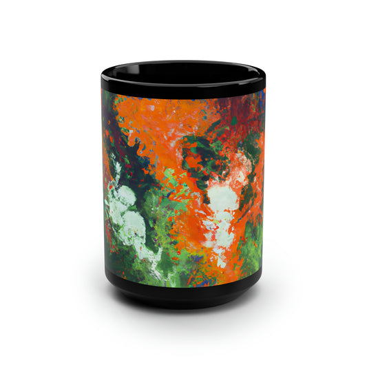 Galactic Oxide - Chemistry, Abstractly - Black Ceramic Mug 15oz