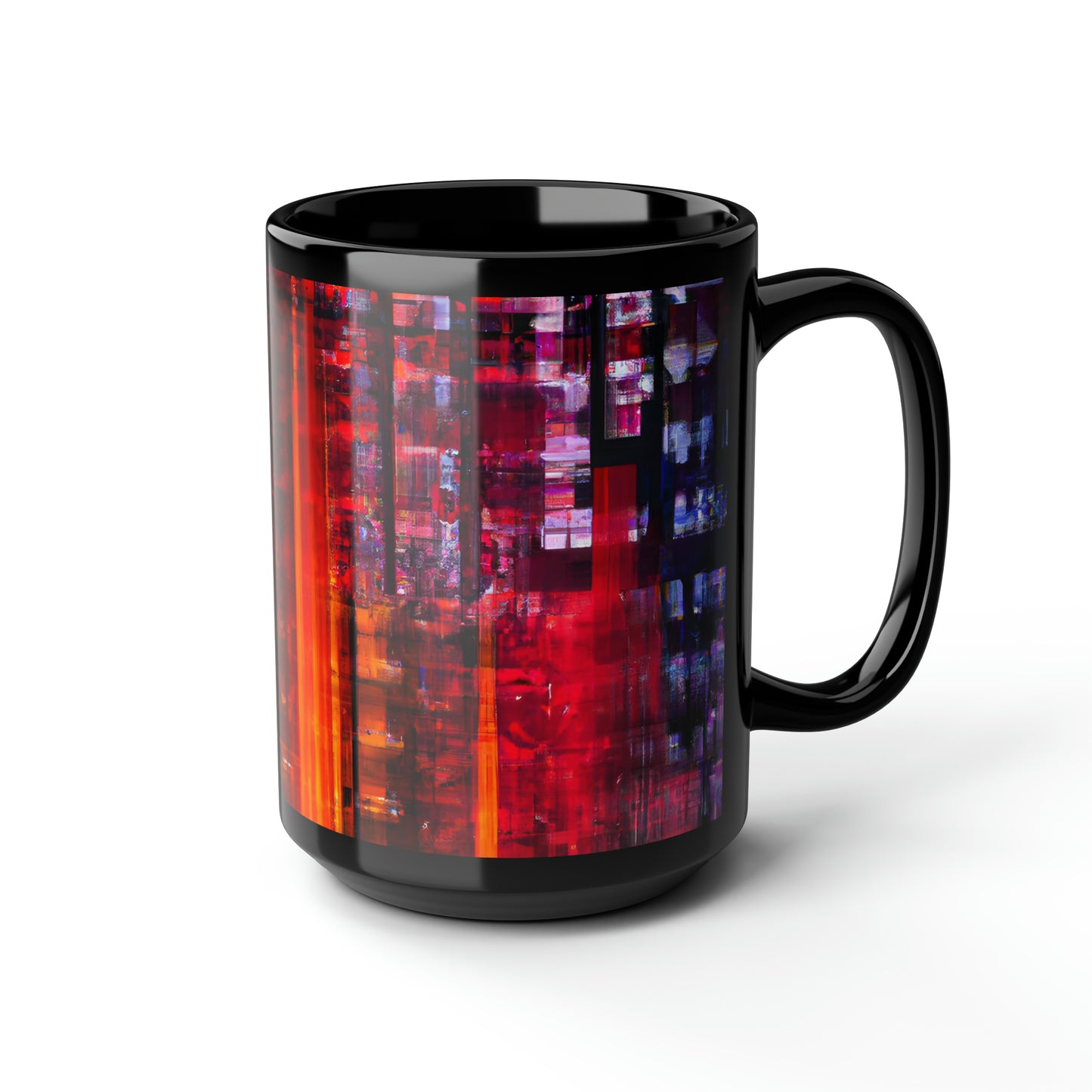 Harrison Blackwell - Air Resistance Force, Abstractly - Black Ceramic Mug 15oz