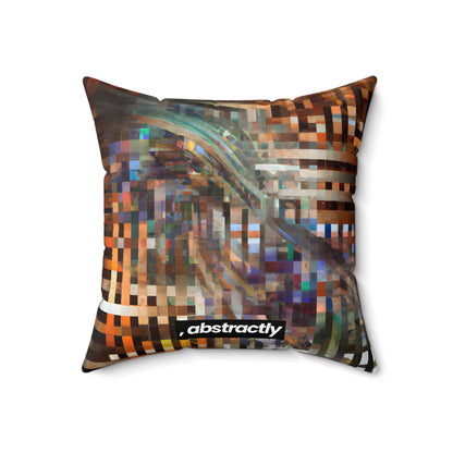 Nina Bernstein - Tension Force, Abstractly - Faux Suede Throw Pillow