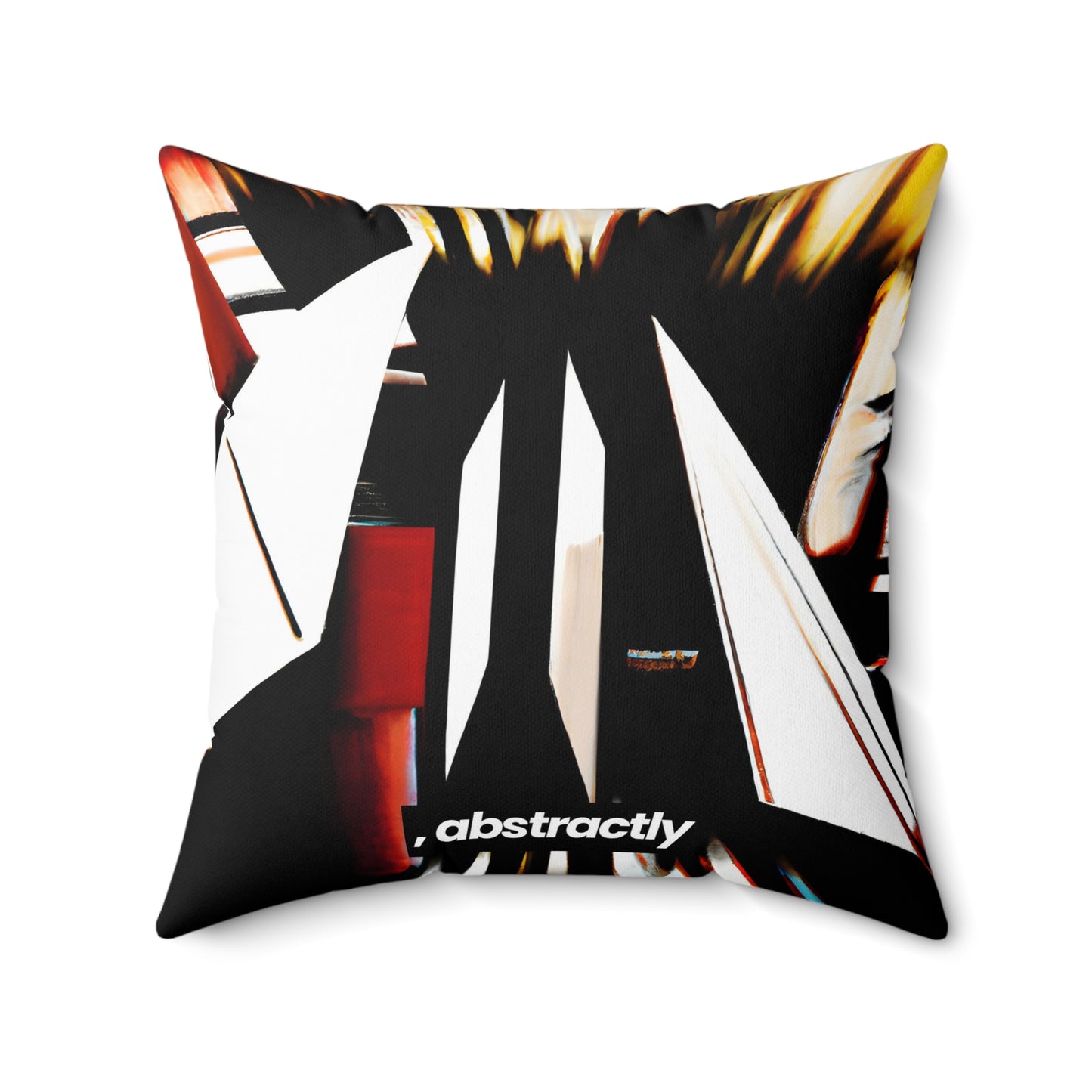 Adrienne Holtzmann - Applied Force, Abstractly - Faux Suede Throw Pillow