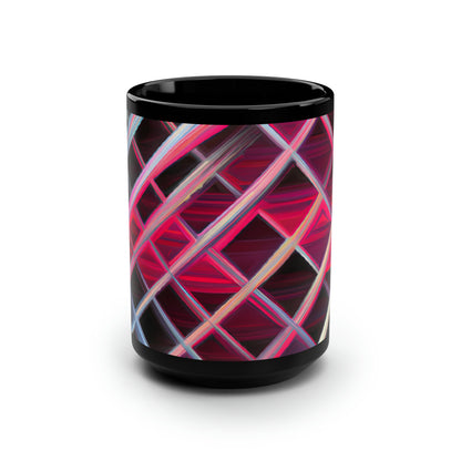 Dale Horowitz - Spring Force, Abstractly - Black Ceramic Mug 15oz