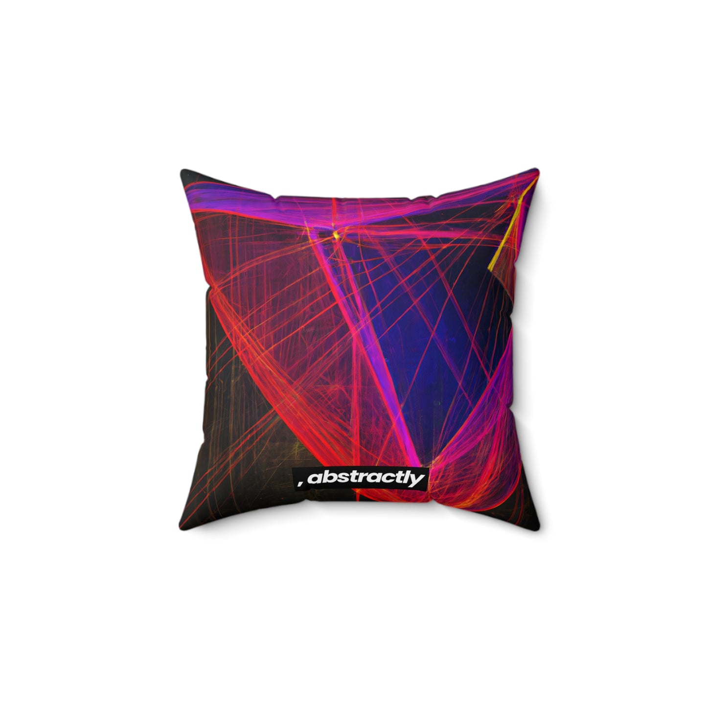 Lena Richmond - Magnetic Force, Abstractly - Faux Suede Throw Pillow