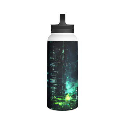 Fiscal Integrity - Liquidity, Abstractly - Stainless Steel Water Bottle