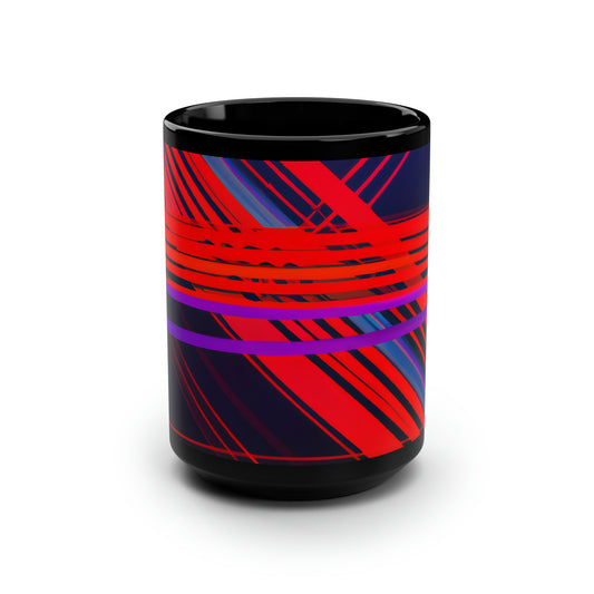 Leonard Goldstein - Air Resistance Force, Abstractly - Black Ceramic Mug 15oz