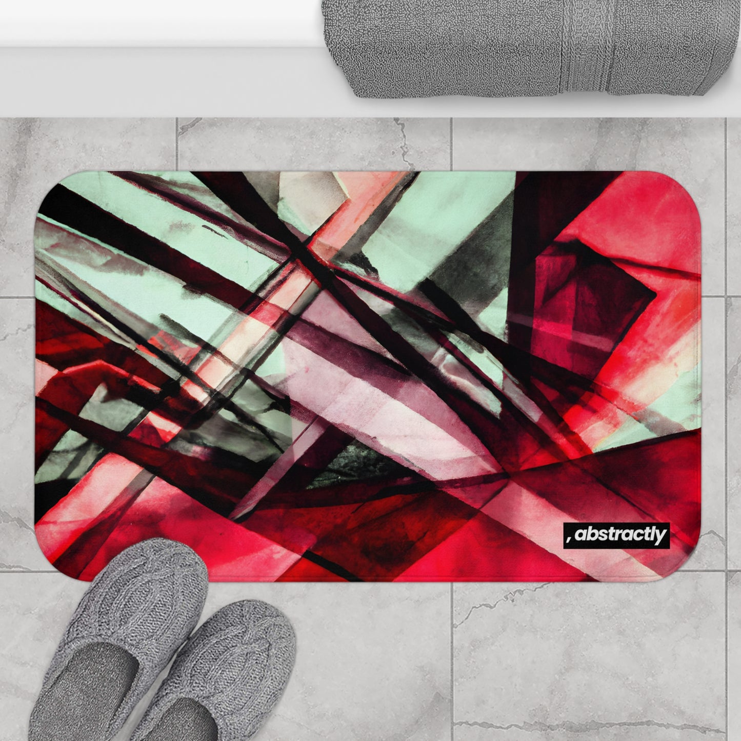 Phyllis Gallagher - Applied Force, Abstractly - Bath Mat