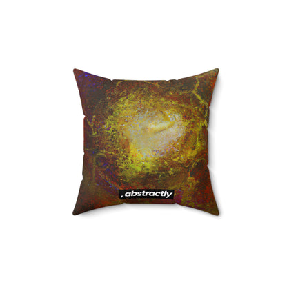 Halsteadium Hexane - Chemistry, Abstractly - Faux Suede Throw Pillow