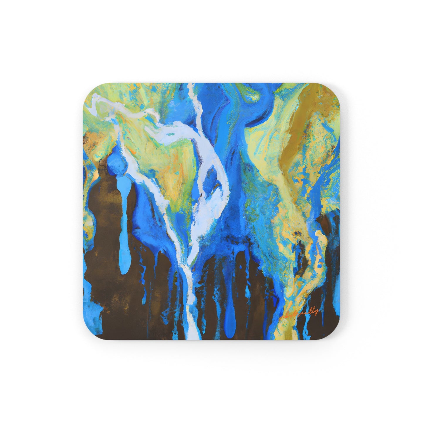 Beryllium Starfire - Chemistry, Abstractly - Corkwood Coaster Set of 4