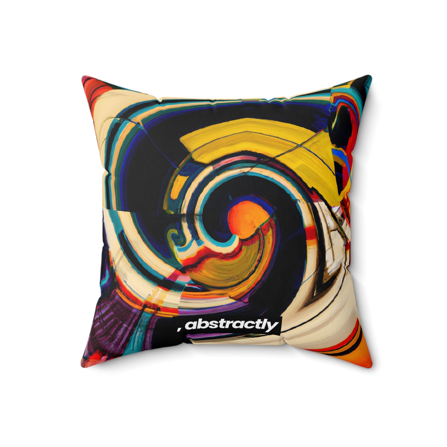 Fiona Sterling - Normal Force, Abstractly - Faux Suede Throw Pillow