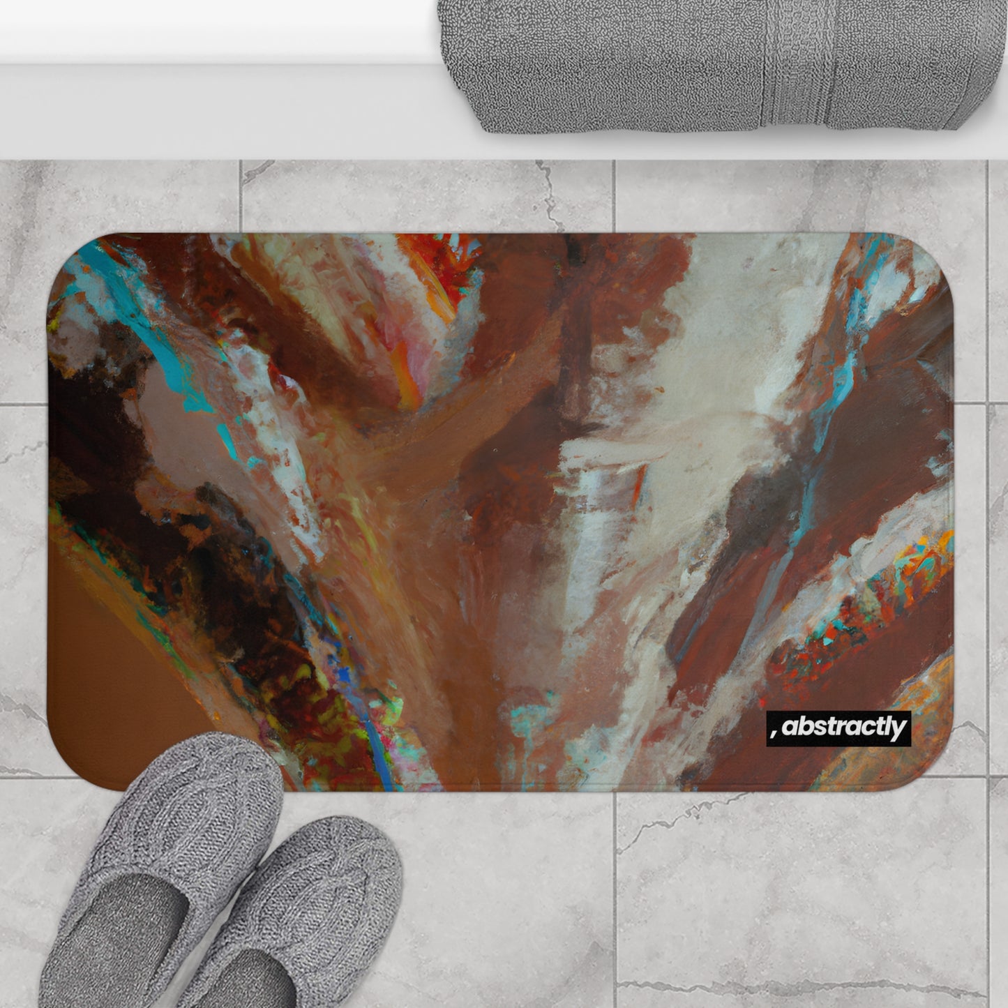 Quantum Glitter Crystal - Magnesium, Abstractly - Bath Mat